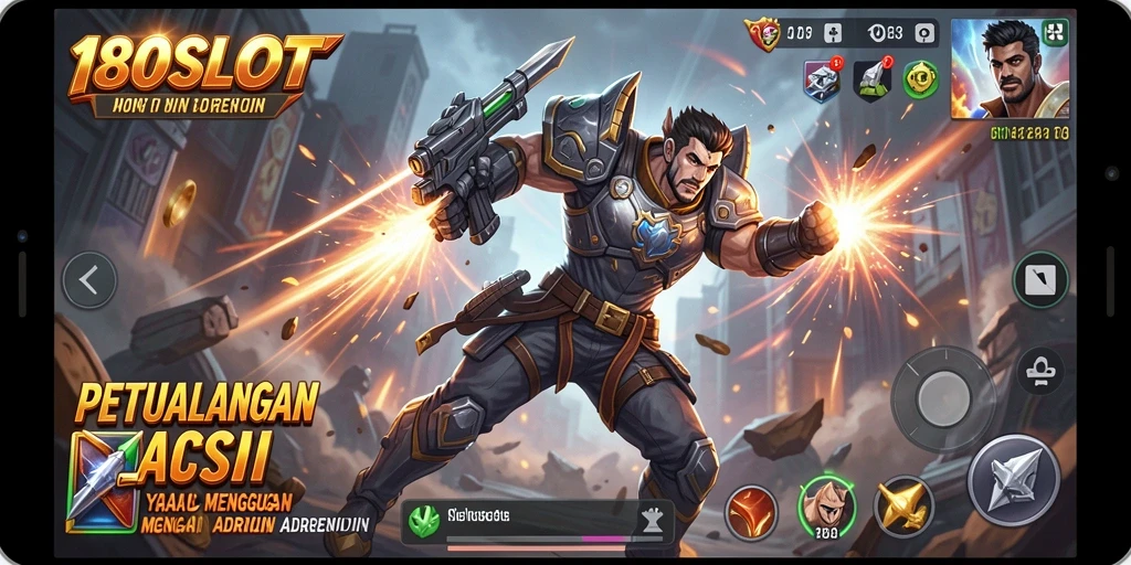 Tampilan seru gameplay <strong>180SLOT</strong> dengan aksi mendebarkan.