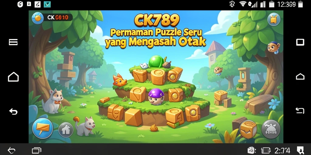 Tampilan gameplay seru dari CK789 dengan berbagai teka-teki menarik.