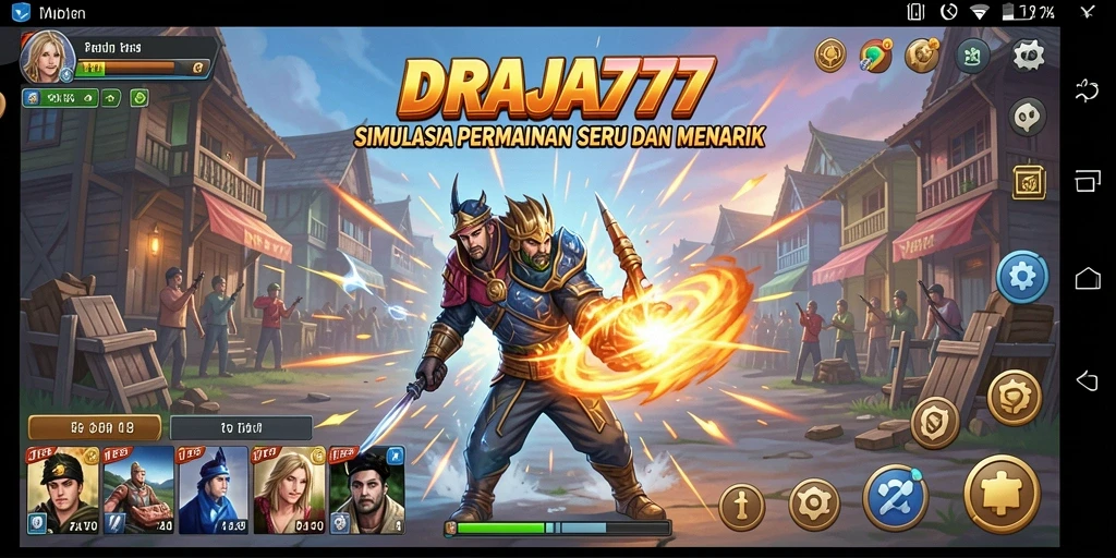 Tampilan gameplay menarik DRAJA777 dengan momen seru dalam simulasi.