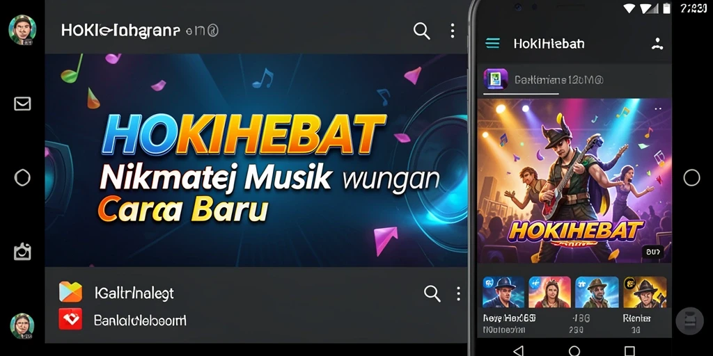 Tangkapan layar HOKIHEBAT menampilkan interaksi musik yang seru.
