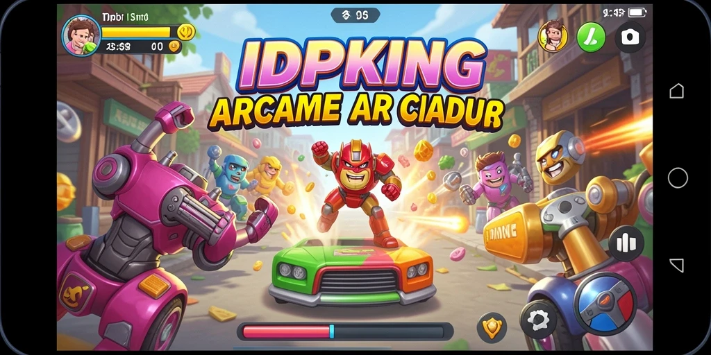 Screenshot gameplay IDPKING menampilkan suasana arcade yang mendebarkan.