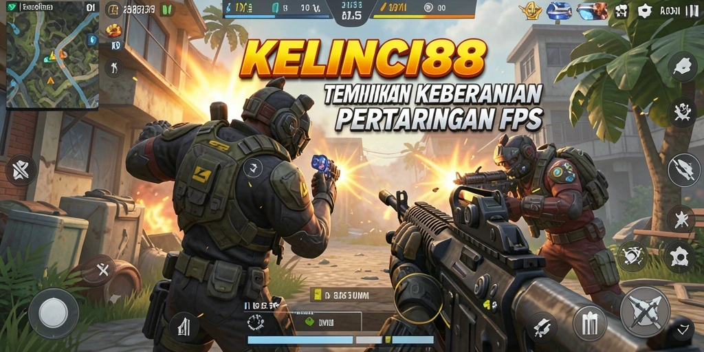Tampilan gameplay seru di FPS KELINCI88 dengan aksi mendebarkan.