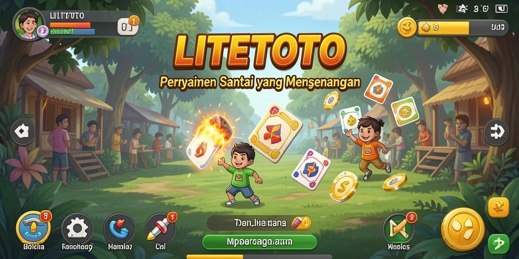 Gameplay LITETOTO yang penuh warna dan menarik.