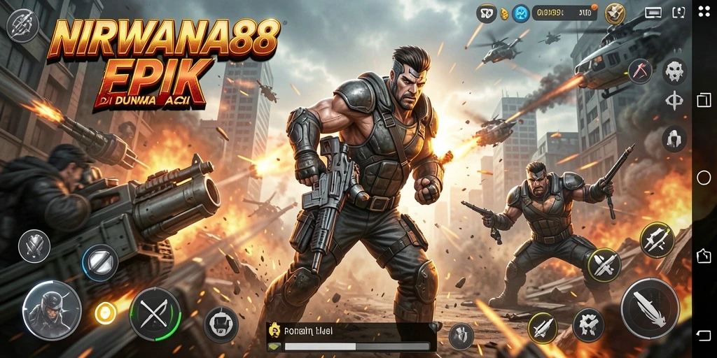 Gameplay seru di NIRWANA88 yang menampilkan pertarungan aksi nyata.