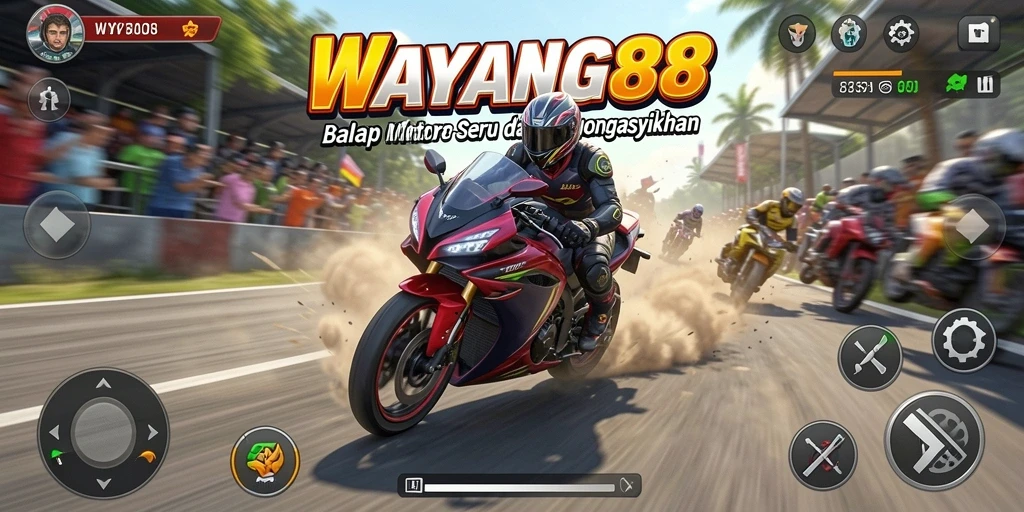 Gameplay seru dari balapan motor di WAYANG88